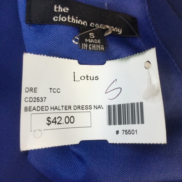 Beaded Halter Dress Size S NWT - Picture 4 of 5